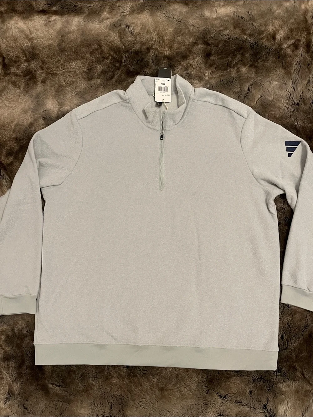 adidas golf 1/4 Zip Men's 2XL XXL Ultimate 365 Soft Pullover  silver $85
